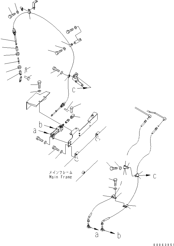 Komatsu parts book diagram for HD785-7 S/N 7001-8172: EXHAUST BRAKE (CYLINDER) (L.H.) (2/2)(#7169-)