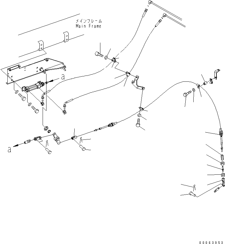 Komatsu parts book diagram for HD785-7 S/N 7001-8172: EXHAUST BRAKE (CYLINDER) (R.H.) (2/2)(#7169-)