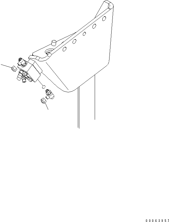 Komatsu parts book diagram for HD785-7 S/N 7001-8172: EXHAUST BRAKE (AUTO SUSPENSION LESS)(#7169-7439)