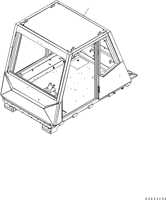 Komatsu parts book diagram for HD785-7 S/N 7001-8172: OPERATOR'S CAB (CAB) (DEFOGGER GLASS SPEC.)(#7169-)