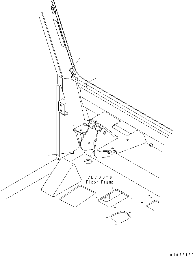 Komatsu parts book diagram for HD785-7 S/N 7001-8172: OPERATOR'S CAB (WITHOUT RADIO ANTENNA)(#7001-)