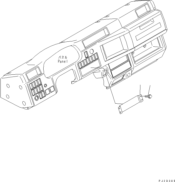 Komatsu parts book diagram for HD785-7 S/N 7001-8172: FLOOR (RADIO LESS)(#7001-)