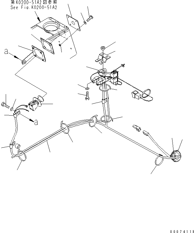 Komatsu parts book diagram for HD785-7 S/N 7001-8172: FLOOR (ENGINE SHUT DOWN)(#7169-)