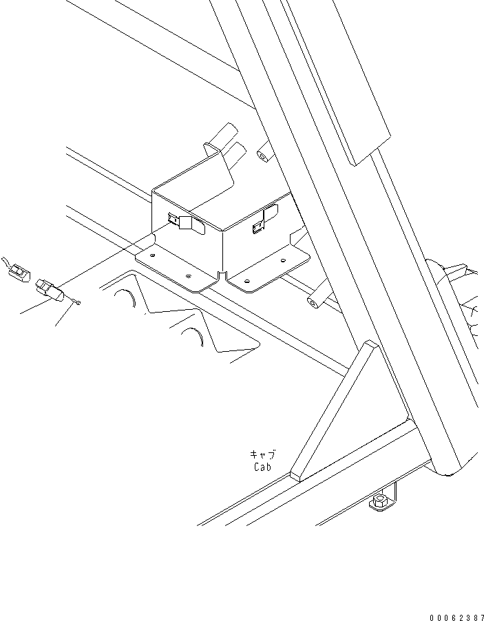 Komatsu parts book diagram for HD785-7 S/N 7001-8172: FLOOR (ROLL OVER ANGLE SENSOR LESS PARTS)(#7001-)