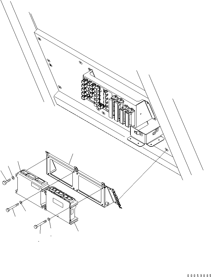 Komatsu parts book diagram for HD785-7 S/N 7001-8172: FLOOR (FLOOR WIRING) (1/2)(#7001-)