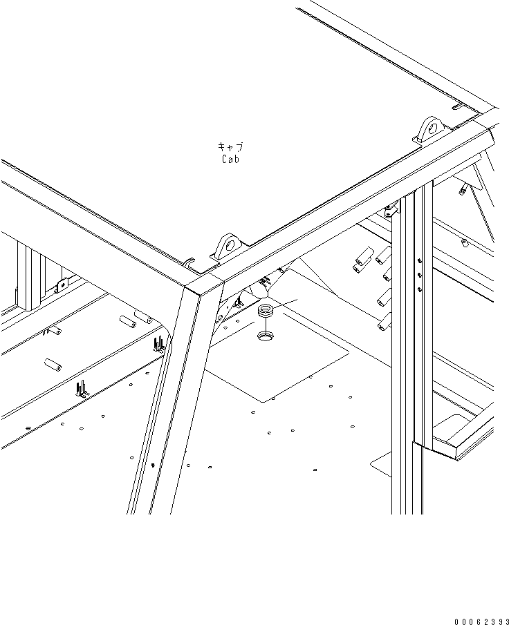Komatsu parts book diagram for HD785-7 S/N 7001-8172: FLOOR (VHMS LESS PARTS)(#7001-)