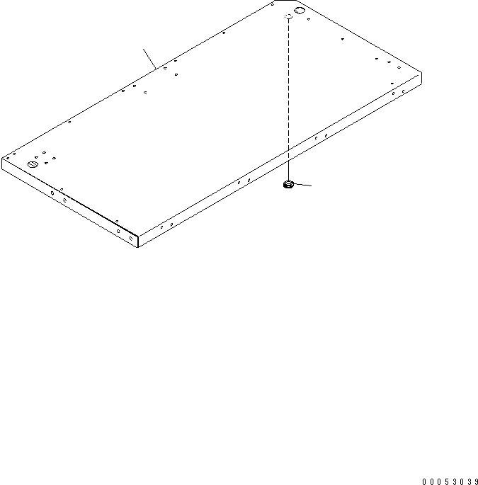 Komatsu parts book diagram for HD785-7 S/N 7001-8172: PLATFORM SUB ASS'Y (R.H.) (PLATFORM)(#7001-7168)