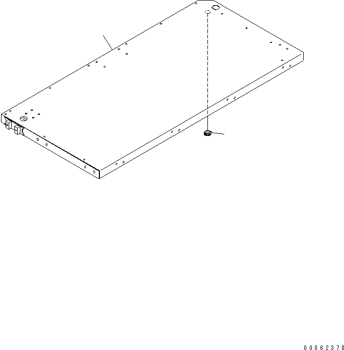 Komatsu parts book diagram for HD785-7 S/N 7001-8172: PLATFORM SUB ASS'Y (R.H.) (PLATFORM) (FOR ORBCOM AND PAYLOAD METER)(#7001-7168)