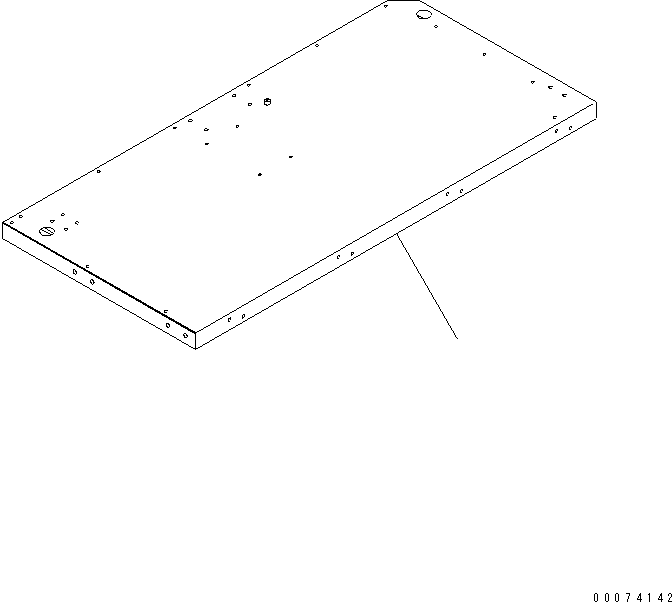 Komatsu parts book diagram for HD785-7 S/N 7001-8172: PLATFORM SUB ASS'Y (R.H.) (PLATFORM) (AUTO GREASE)(#7169-)