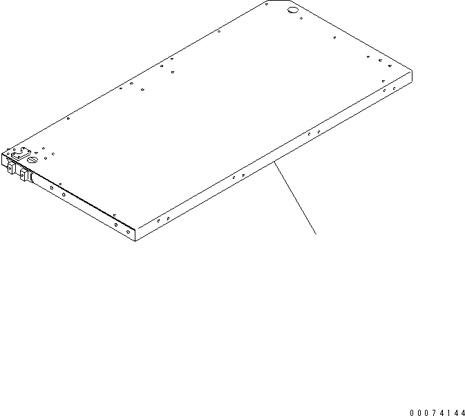 Komatsu parts book diagram for HD785-7 S/N 7001-8172: PLATFORM SUB ASS'Y (R.H.) (PLATFORM) (ORBCOM AND BEACON LAMP)(#7169-)