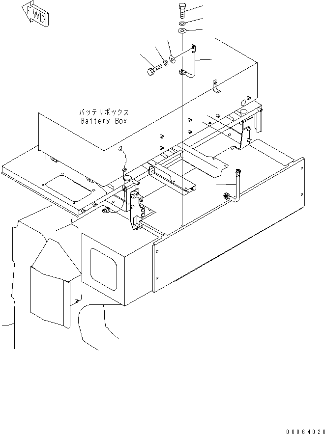 Komatsu parts book diagram for HD785-7 S/N 7001-8172: FIRE PROTECTION (BRAKE LINE) (WITH MUFFLER)(#7169-)