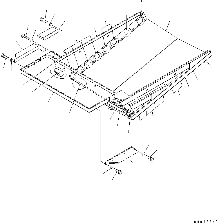 Komatsu parts book diagram for HD785-7 S/N 7001-8172: BODY (QUARRY BODY)(#7969-)