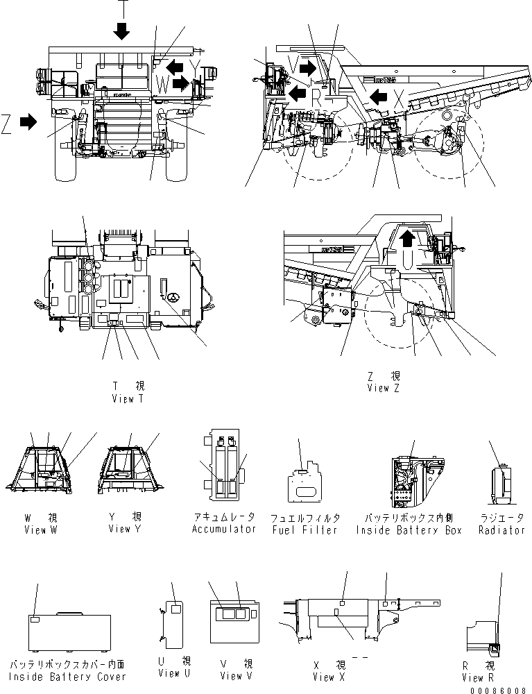 Komatsu parts book diagram for HD785-7 S/N 7001-8172: NAME PLATE UNIT (2/2) (FRENCH) (ADDITIONAL FUEL FILTER SPEC.)(#7169-)