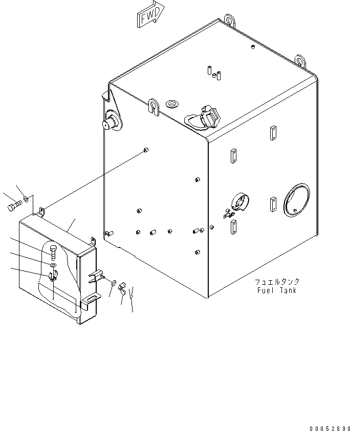 Komatsu parts book diagram for HD785-7 S/N 7001-8172: TOOL BOX UNIT(#7001-)