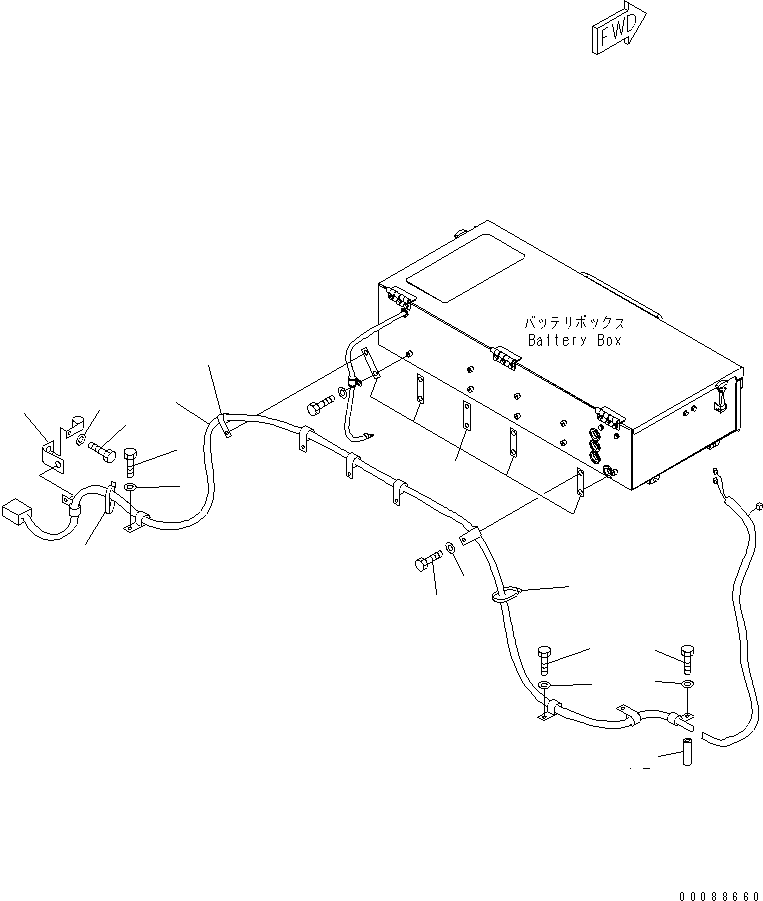 Komatsu parts book diagram for HD785-7 S/N 7001-8172: AUTO GREASE LINE (ELECTRICAL WIRING)(#7169-)