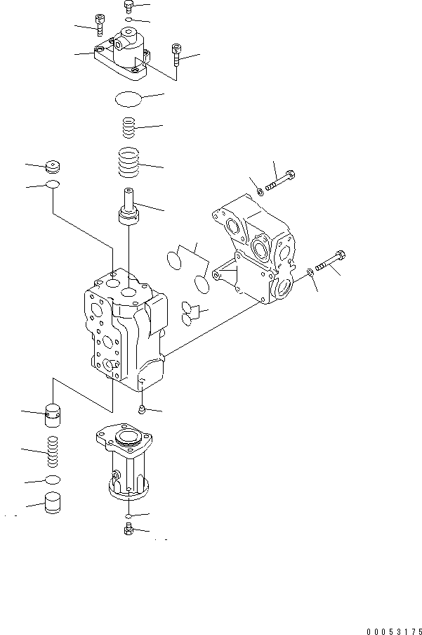 Komatsu parts book diagram for HD785-7 S/N 7001-8172: HOIST VALVE (3/3)(#7001-)