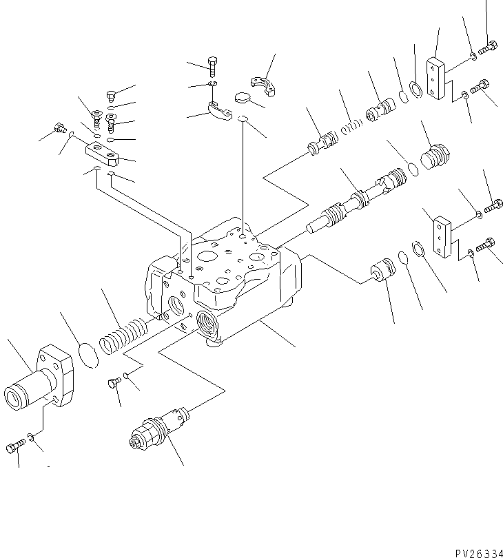 Komatsu parts book diagram for HD785-7 S/N 7001-8172: DEMAND VALVE (1/2)(#7001-)