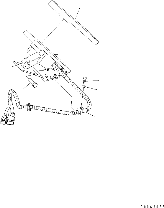 Komatsu parts book diagram for HD785-7 S/N 7001-8172: ACCEL PEDAL(#7079-7291)