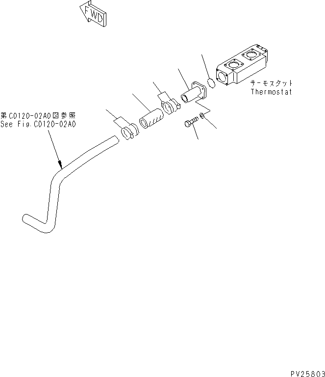 Komatsu parts book diagram for HD985-5 S/N 1021-UP: ENGINE MOUNTING (3/3)