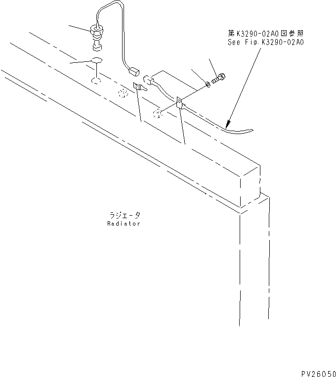 Komatsu parts book diagram for HD985-5 S/N 1021-UP: COOLANT LEVEL SENSOR