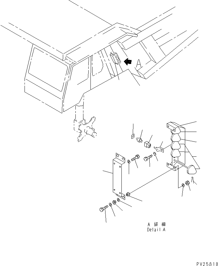 Komatsu parts book diagram for HD985-5 S/N 1021-UP: PAYLOAD METER (LEFT SIDE) (WITH ROPS GUARD)(#1021-.)