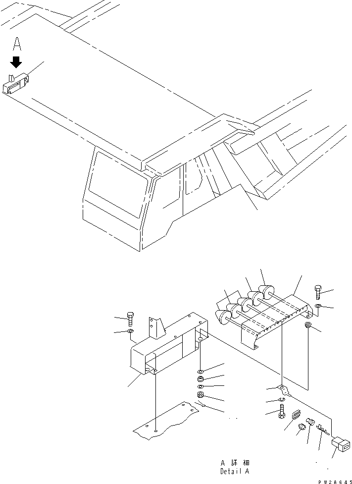 Komatsu parts book diagram for HD985-5 S/N 1021-UP: PAYLOAD METER (RIGHT SIDE) (SANDY AND DUSTY SPEC.)