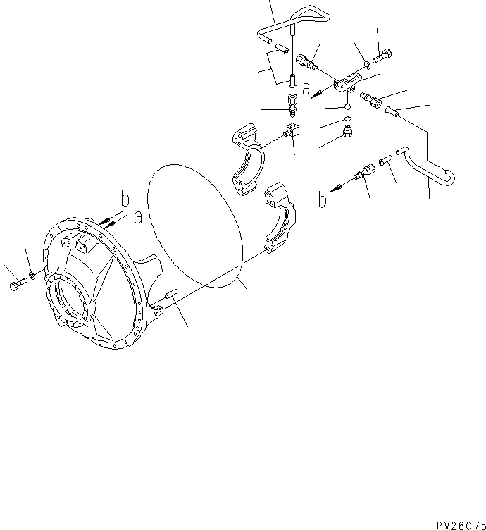 Komatsu parts book diagram for HD985-5 S/N 1021-UP: REAR DIFFERENTIAL (4/4) (WITH DIFFERENTIAL LOCK TYPE)