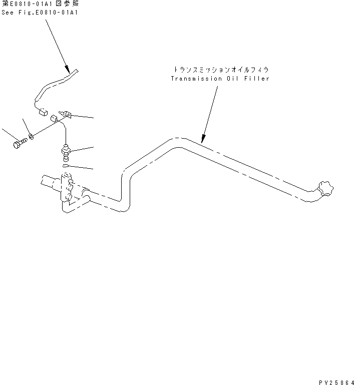 Komatsu parts book diagram for HD985-5 S/N 1021-UP: TRANSMISSION LEVEL SENSOR