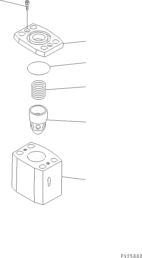 Komatsu parts book diagram for HD985-5 S/N 1021-UP: SLOW RETURN VALVE