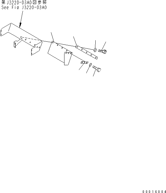 Komatsu parts book diagram for HD985-5 S/N 1021-UP: FRONT SUPPORT (STEERING VALVE COVER)