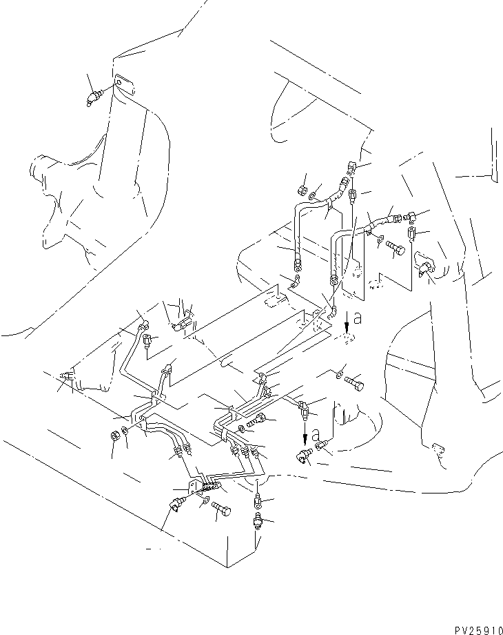 Komatsu parts book diagram for HD985-5 S/N 1021-UP: STEERING LINK (3/3)