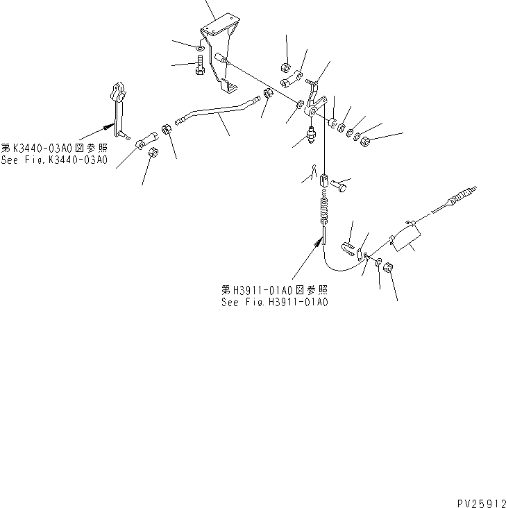 Komatsu parts book diagram for HD985-5 S/N 1021-UP: DUMP CONTROL (1/2)
