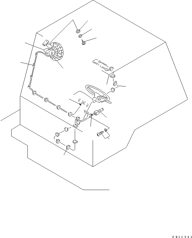 Komatsu parts book diagram for HD985-5 S/N 1021-UP: FAN