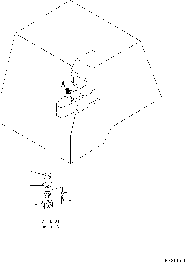 Komatsu parts book diagram for HD985-5 S/N 1021-UP: EMERGENCY STEERING (TIMER MANUAL) (SANDY AND DUSTY SPEC.)