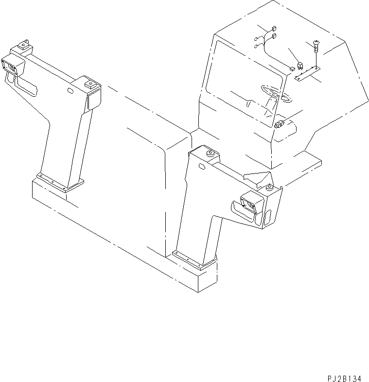 Komatsu parts book diagram for HD985-5 S/N 1021-UP: FOG LAMP SWITCH