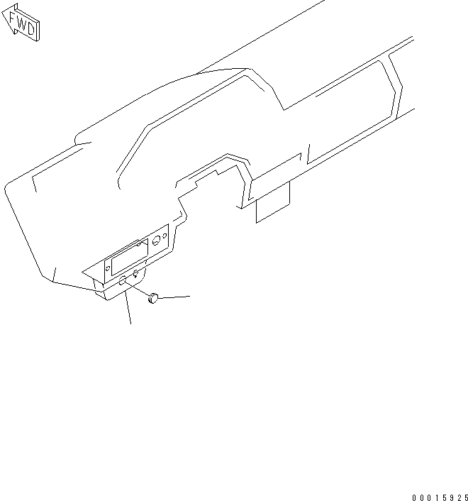 Komatsu parts book diagram for HD985-5 S/N 1021-UP: FLOOR (SWITCH PANEL)