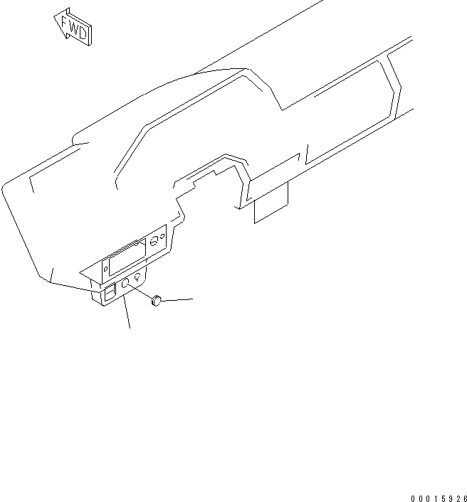 Komatsu parts book diagram for HD985-5 S/N 1021-UP: FLOOR (SWITCH PANEL) (BEACON LAMP SWITCH)