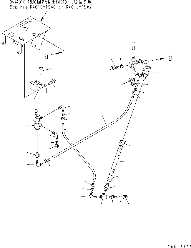 Komatsu parts book diagram for HD985-5 S/N 1021-UP: FLOOR (CONSOLE BOX) (3/3) (ELECTRICAL GOVERNOR)