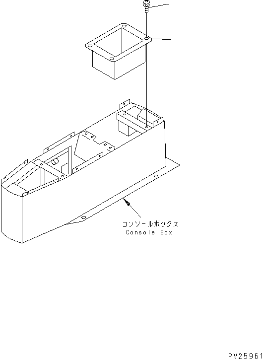 Komatsu parts book diagram for HD985-5 S/N 1021-UP: FLOOR (GLOVE BOX)