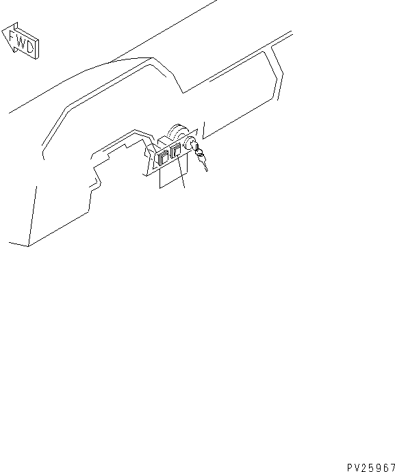 Komatsu parts book diagram for HD985-5 S/N 1021-UP: FLOOR (COLD START SWITCH) (WITHOUT TIMER)