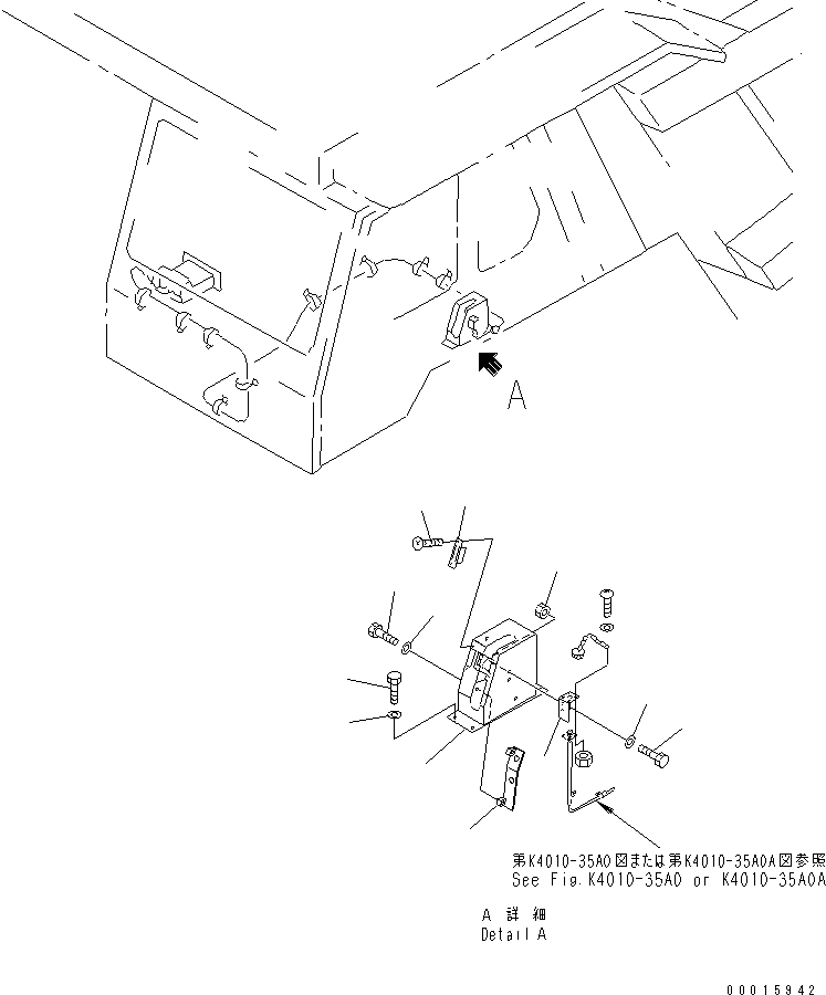 Komatsu parts book diagram for HD985-5 S/N 1021-UP: FLOOR (DUMP CONTROL) (PAYLOAD METER) (CARD TYPE) (1/3)