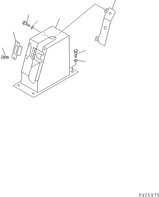 Komatsu parts book diagram for HD985-5 S/N 1021-UP: FLOOR (DUMP CONTROL) (STANDARD) (1/3)