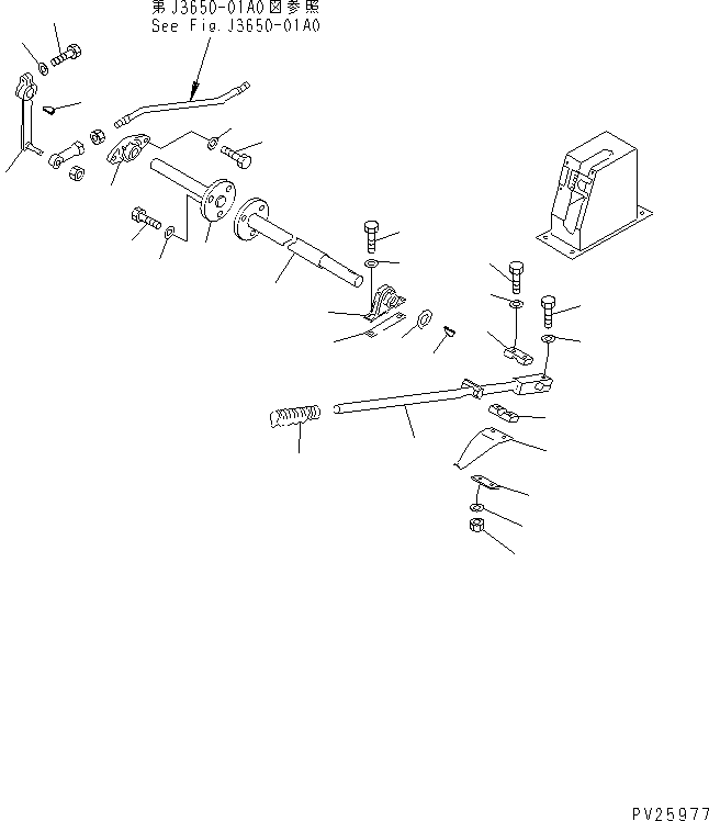 Komatsu parts book diagram for HD985-5 S/N 1021-UP: FLOOR (DUMP CONTROL) (3/3)