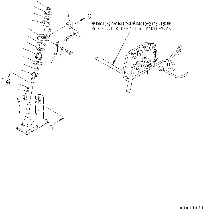 Komatsu parts book diagram for HD985-5 S/N 1021-UP: FLOOR (SUSPENSION CONTROL) (2/2) (AUTO SUSPENSION)