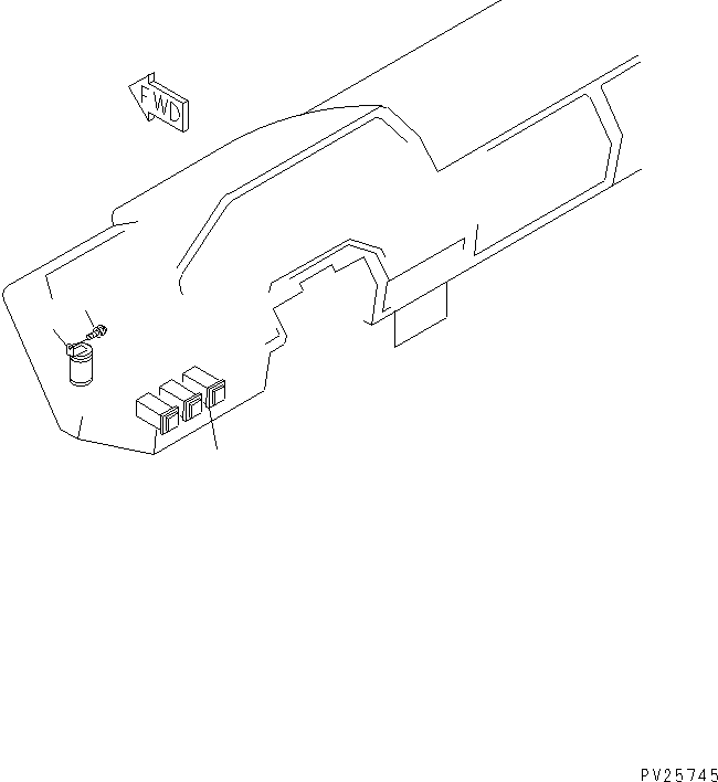 Komatsu parts book diagram for HD985-5 S/N 1021-UP: FLOOR (FLASHER) (HAZZERD LAMP)