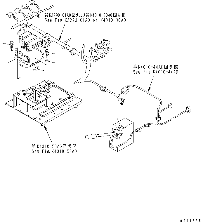 Komatsu parts book diagram for HD985-5 S/N 1021-UP: FLOOR (ROLLOVER CAUTION)