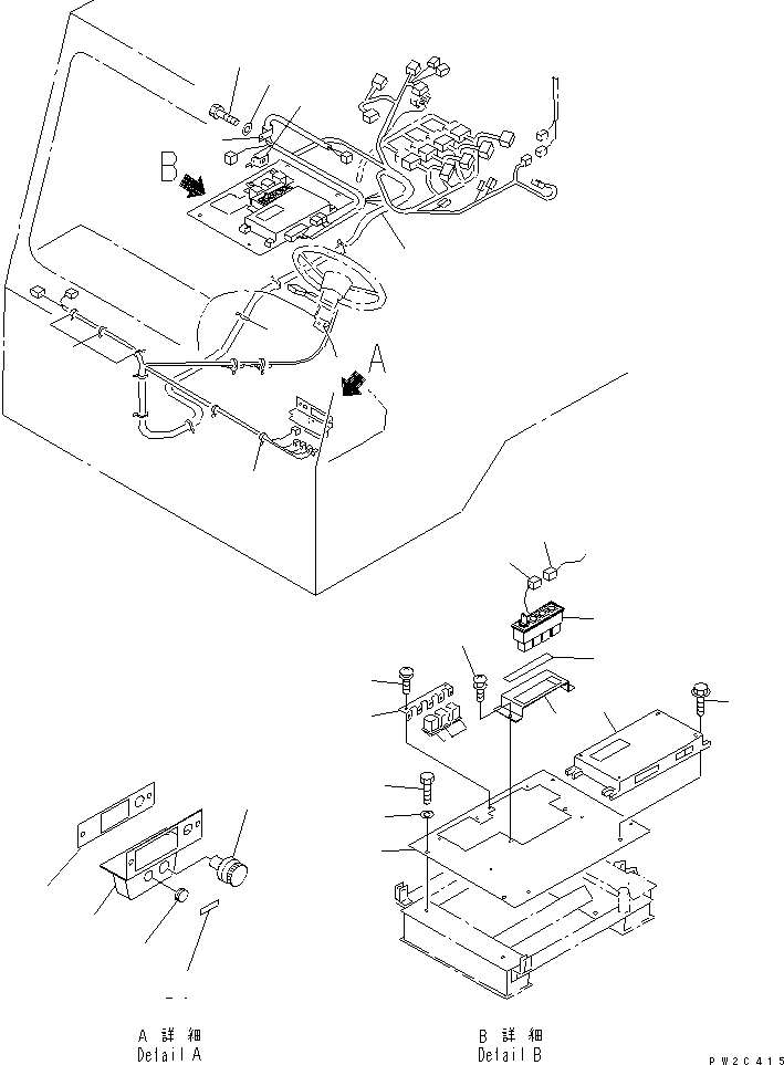 Komatsu parts book diagram for HD985-5 S/N 1021-UP: FLOOR (SPEED LIMIT CONTROL)