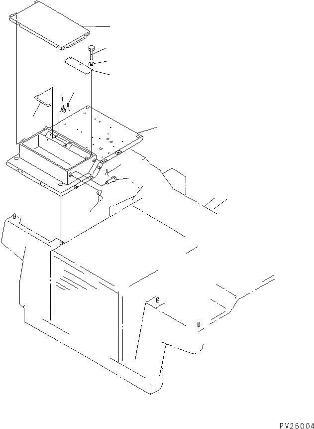 Komatsu parts book diagram for HD985-5 S/N 1021-UP: PLATFORM  (1/4)
