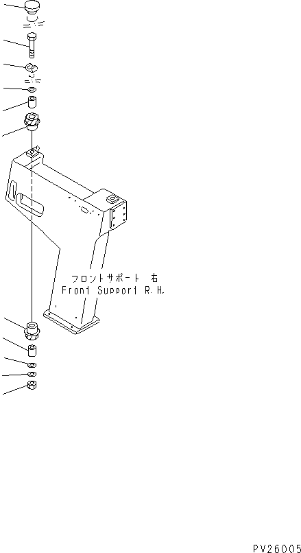 Komatsu parts book diagram for HD985-5 S/N 1021-UP: PLATFORM  (2/4)