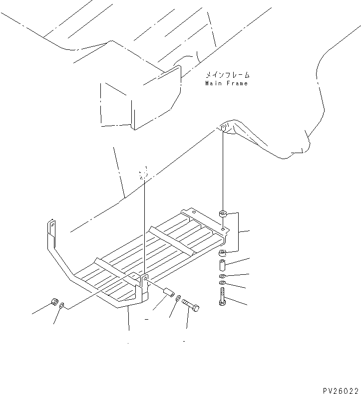 Komatsu parts book diagram for HD985-5 S/N 1021-UP: TRANSMISSION UNDER GUARD